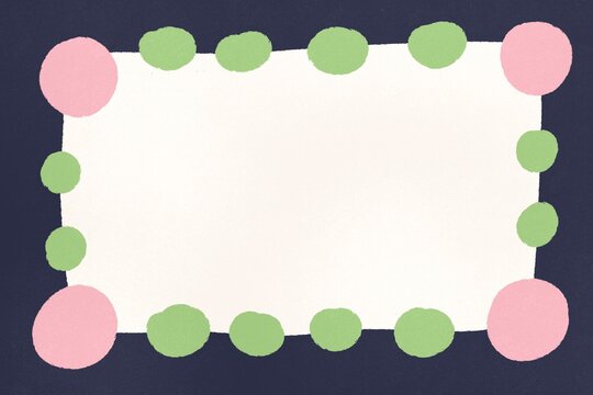 Blue and playful geometric illustration with circles