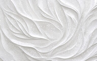 Abstract white background with a swirling, textured pattern