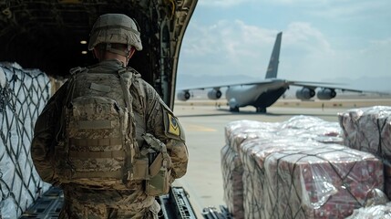 Military Cargo Transport: Aid Delivery Operation