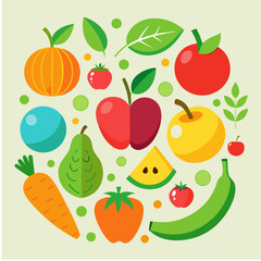 seamless pattern with vegetables
