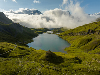 Stunning scenic view of Bachalpsee in Switzerland