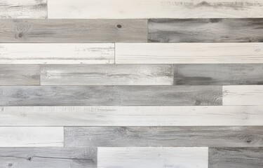 A close-up of a white and gray wood paneling with a distressed and weathered look