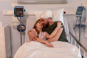 An emotional hospital scene unfolds, showcasing a deep connection between family members