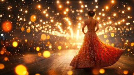 Dazzling dance performance festive venue photography vibrant atmosphere captivating perspective celebration of culture