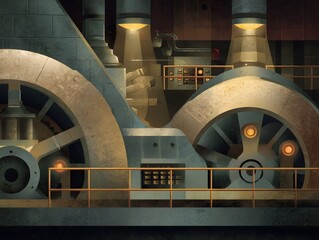 Intricate industrial in a vintage inspired setting