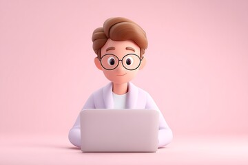 doctor with laptop