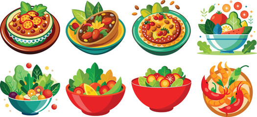 Assortment of fresh colorful organic vegetables on wooden pine table, healthy food background, top view, selective focus
