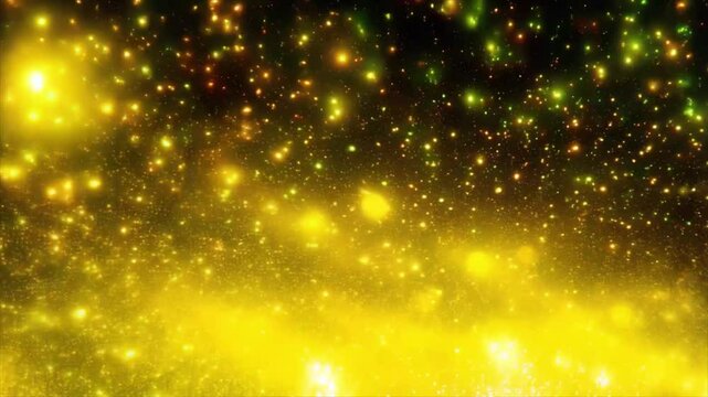 Incredibly beautiful shining abstract yellow black background with sparkles and glitter