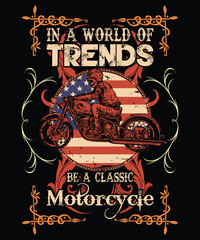 In A World of Trends be a Classic Motorcycle  4 Graphic Design