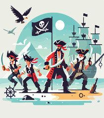 pirate vector image