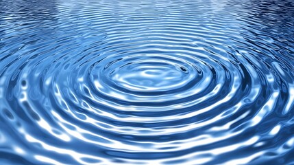 Digital illustration of concentric water ripples expanding outward, reflecting light.