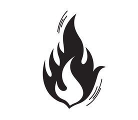 Fire flame logo vector illustration design template. Fire flame icon