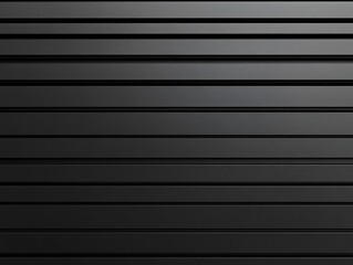 Dark, horizontal, parallel lines create a sleek, modern facade