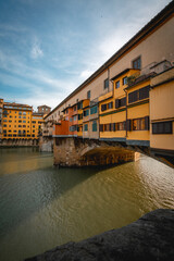 Ponte Vecchio Florence, Italy. Firenze. Florenz. Italia, Bridge. Br&uuml;cke. Flu&szlig;