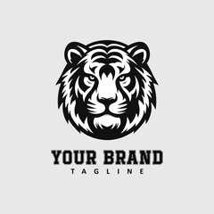 logo tiger head illustration