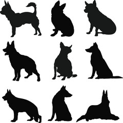 Dog Black Vector 