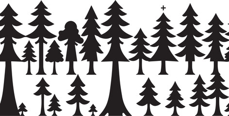 Obraz premium tree icon set collection with diverse directional markers on white background
