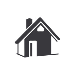 House Icon. home symbol isolated on white background. Vector Illustration.