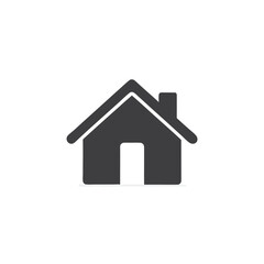House Icon. home symbol isolated on white background. Vector Illustration.