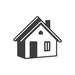 House Icon. home symbol isolated on white background. Vector Illustration.