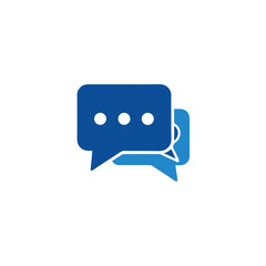 Chat vector icon Illustration, isolated on white background