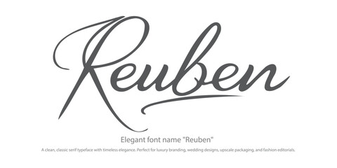 Elegant font name 