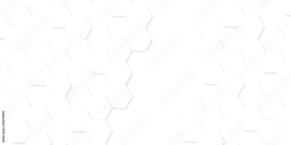 Poster background with hexagons. abstract background with lines. white texture background. hexagon abstract