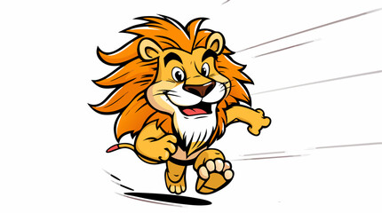 Fierce & Fun Cartoon Lions – Energetic Mascot Character Illustrations