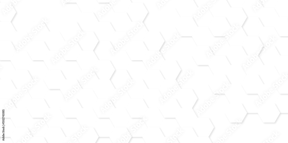 Poster background with hexagons. abstract background with lines. white texture background. hexagon abstract