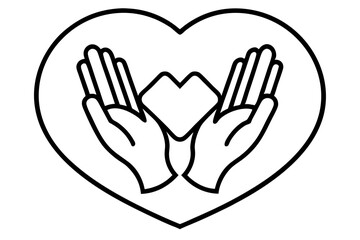 A collection of minimalist business and finance line icons in black outline style. This vector set includes icons of handshakes, giving and receiving money, charity donations, holding coins, financial