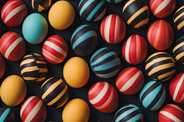 Obraz premium Colorful Easter Eggs
