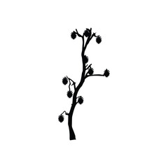 Fruit tree  silhouette 