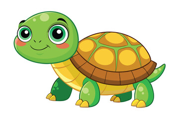 Obraz premium Adorable Cartoon Turtle Illustration for Kids