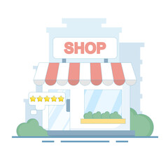 The concept of 5 Star Rated Store signifies that the store is the best store. trust to use the service again, customer satisfaction that gives 5 star rating feedback, Shopping with 5 Stars.