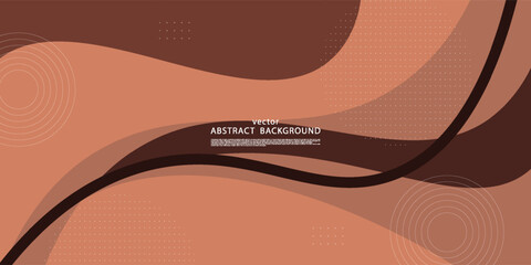Modern brown abstract background. Dynamic textured geometric design element. Use in poster, banner, web and more. Vector eps10