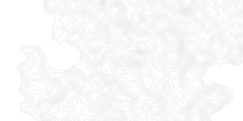 Abstract background vector. Abstract topographic contours map background. Abstract white pattern topography vector background. Black and white topography contour line map isolated on white background.