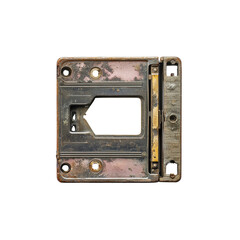 Rusty Vintage Cassette Tape Player Mechanism Close-up