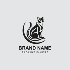 Elegant Cat Logo