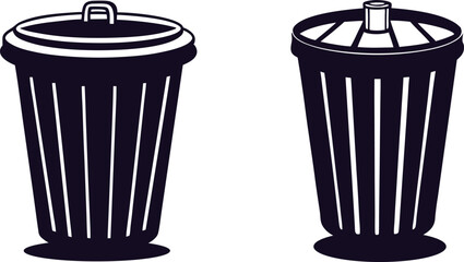 Trash bin icon vector illustration