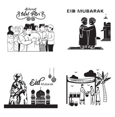 Eid Greetings Vector