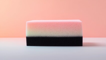 Obraz premium A block of colored sponge, stacked