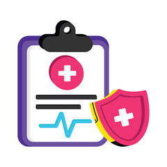 Obraz premium Medical Report Vector style icon. Eps 10 file