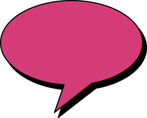 Retro Memphis Speech Bubble