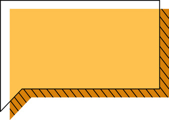 Retro Memphis Speech Bubble