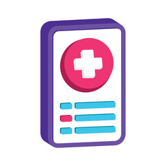 Obraz premium Medical App Vector style icon. Eps 10 file