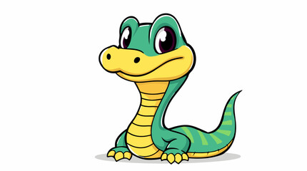 Fototapeta premium Cartoon Snake Mascots – Dynamic, Expressive, and Fun Reptile Logo Characters