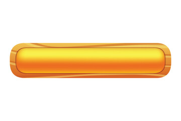 Wooden game button, menu interface made of wood textured boards with ropes and vines. ui or gui graphic design element. Isolated bar and key for app user panel, Cartoon 2d vector icon