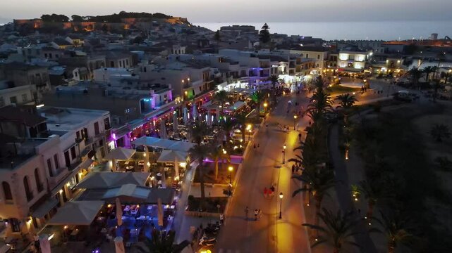 Evening at Rethymno, Crete, Greece