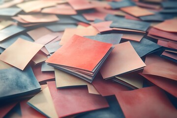 A Pile of Colorful Sticky Notes Ready for Brainstorming and Planning Tasks
