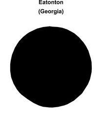 Eatonton (Georgia) blank outline map